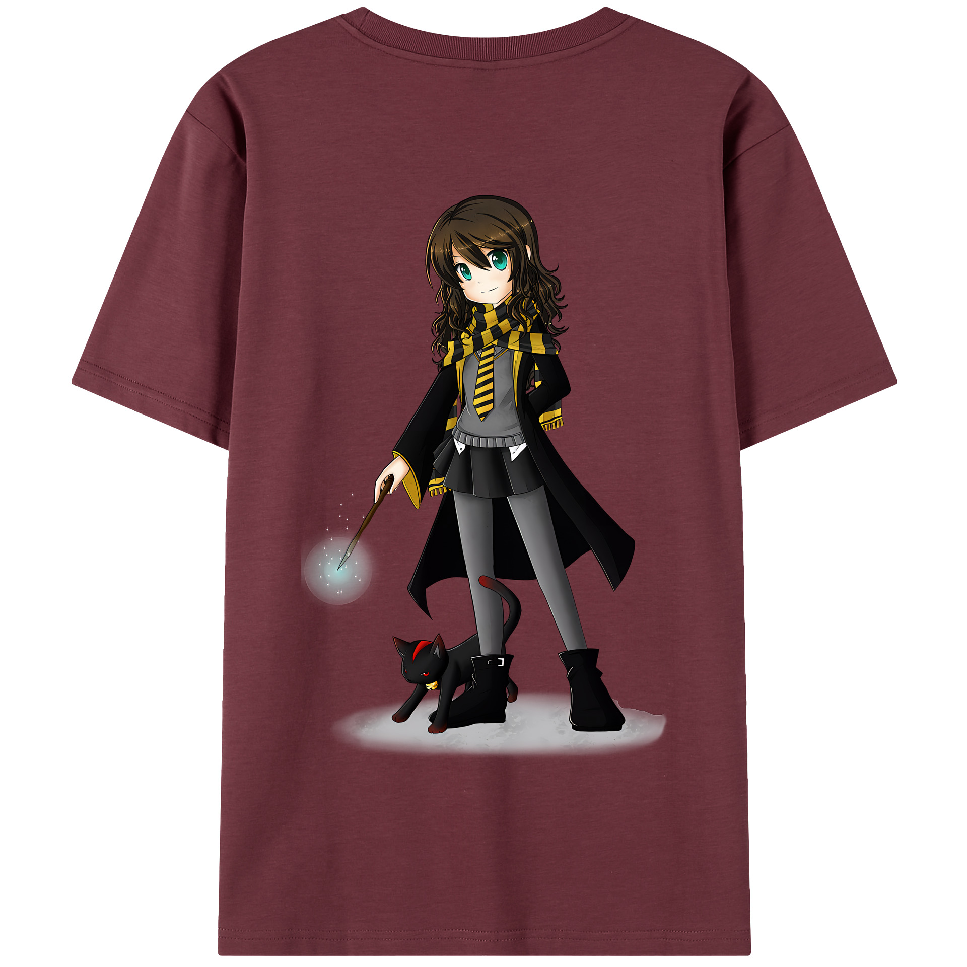 （画像用） Harry Potter ハリー・ポッターシリーズ 綿100％半袖Tシャツ（背面プリント）